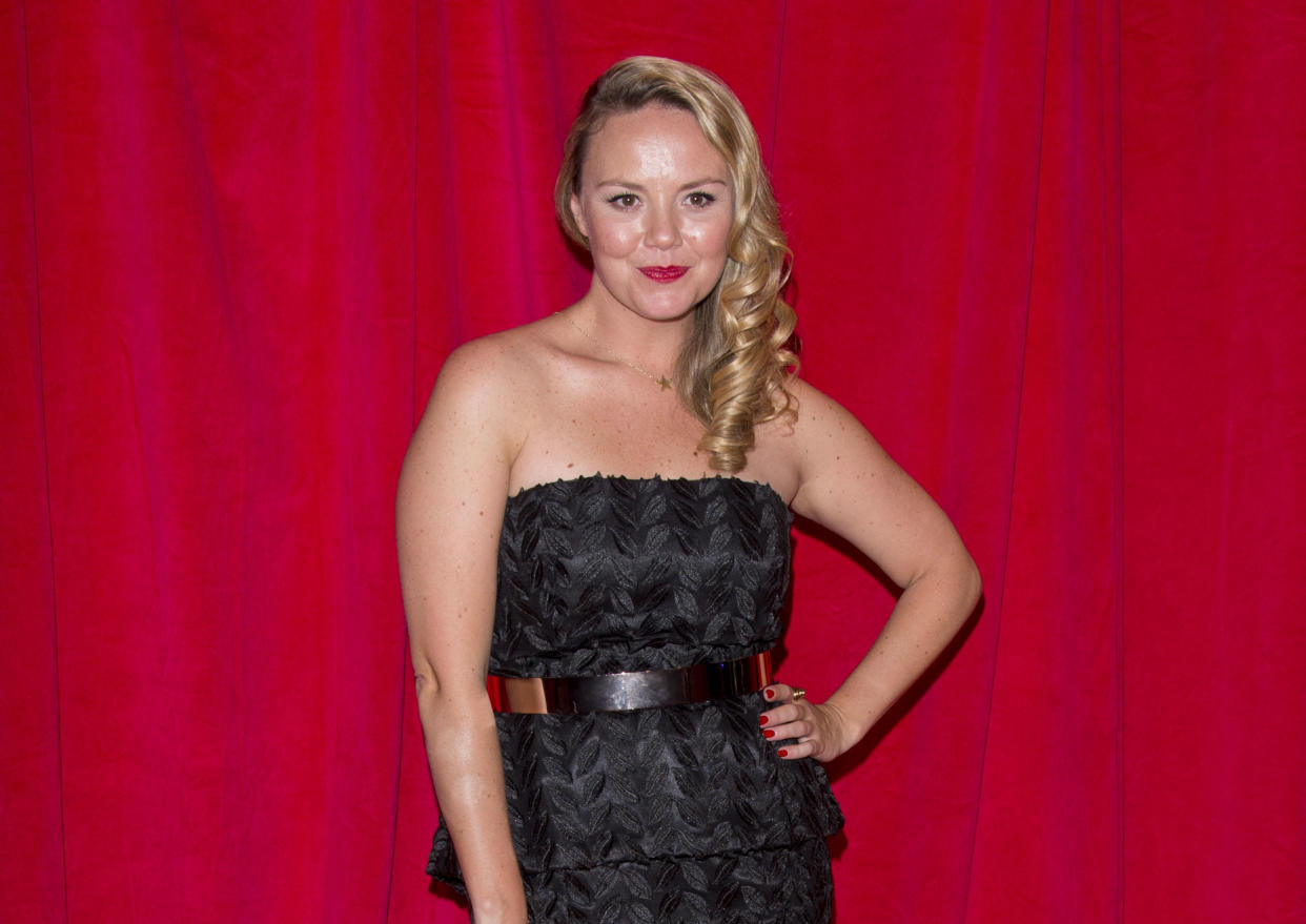 Charlie Brooks attends the British Soap Awards at Hackney Empire on May 24, 2014 in London, England.  (Photo by Mark Cuthbert/UK Press via Getty Images)