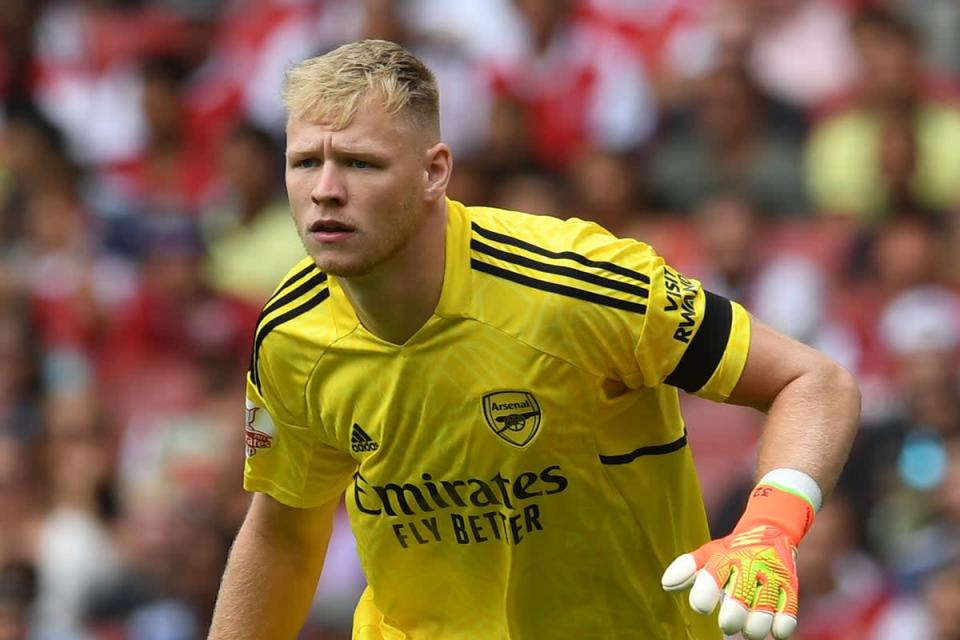 Aaron Ramsdale has quickly turned the tide of opinion since joining Arsenal last summer (Arsenal FC via Getty Images)