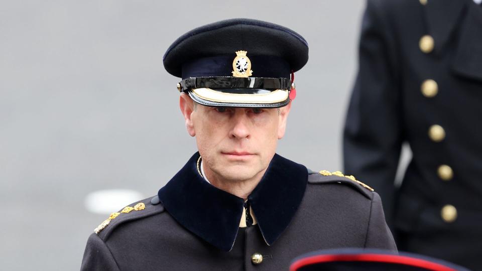 Prince Edward and Prince William at the Cenotaph
