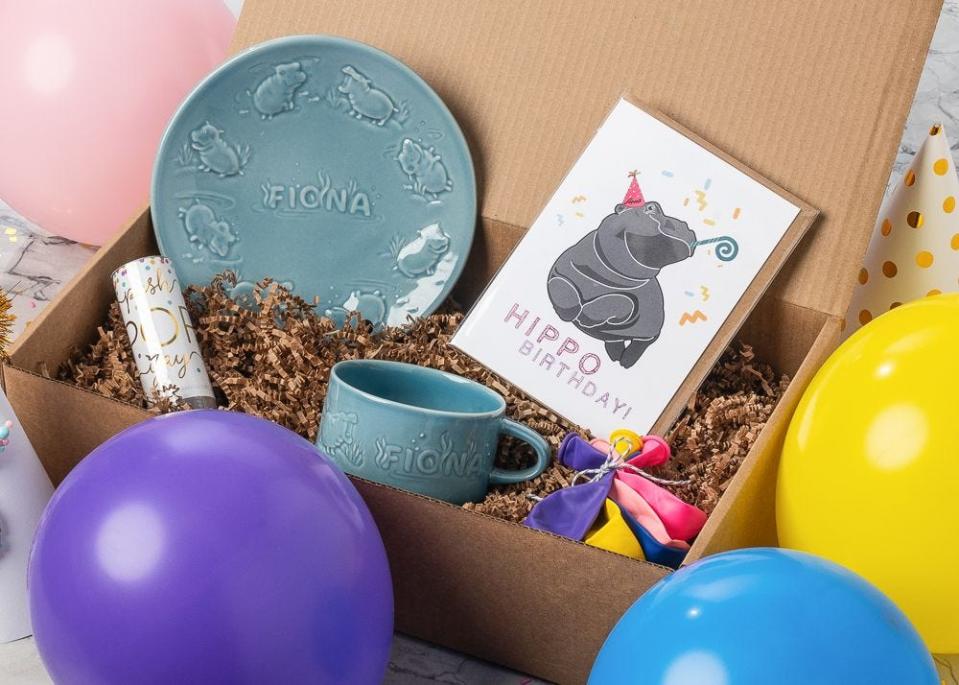 This Fiona Birthday Box offered by Rookwood Pottery will help people celebrate Fiona turning 5. The Cincinnati Zoo & Botanical Garden is hosting a virtual birthday party for the famous hippo for a $5 donation.