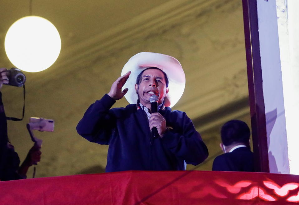 FILE PHOTO: Peruvians await presidential election results