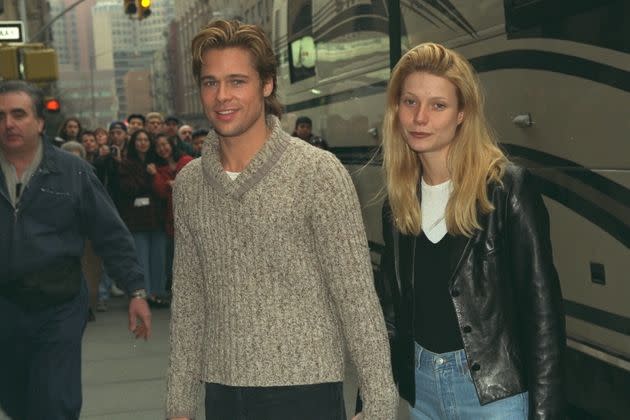 Paltrow (right, seen here in 1996) has previously said she and Pitt were on 