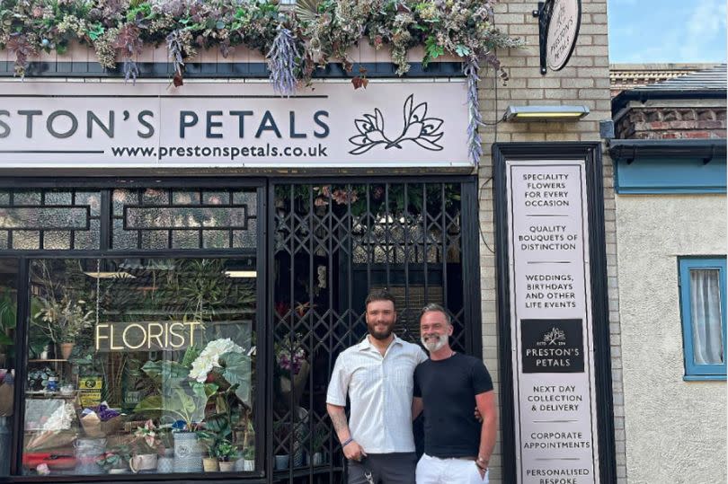 Dan and Jordan posed outside his fictional home -Credit:Jordan Coulthard Instagram