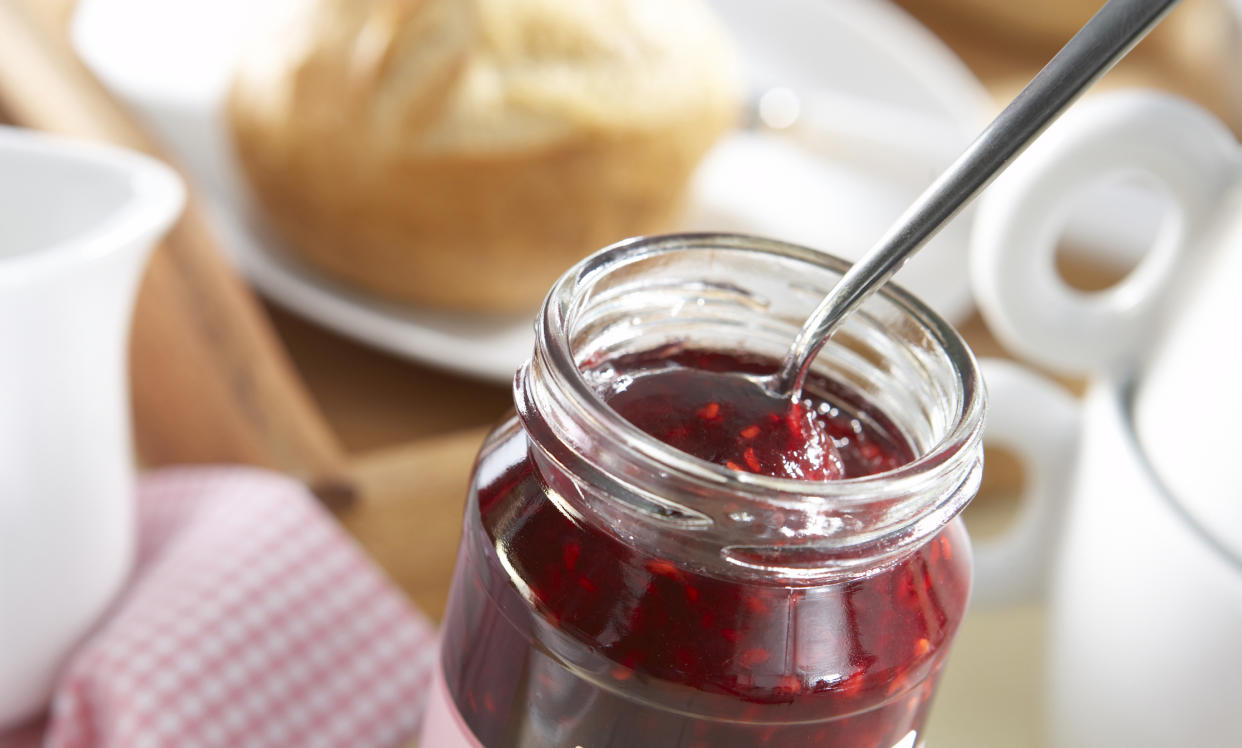 <em>Theresa May has revealed that she scraped the mould off jam and eats what is left underneath (Picture: Getty)</em>