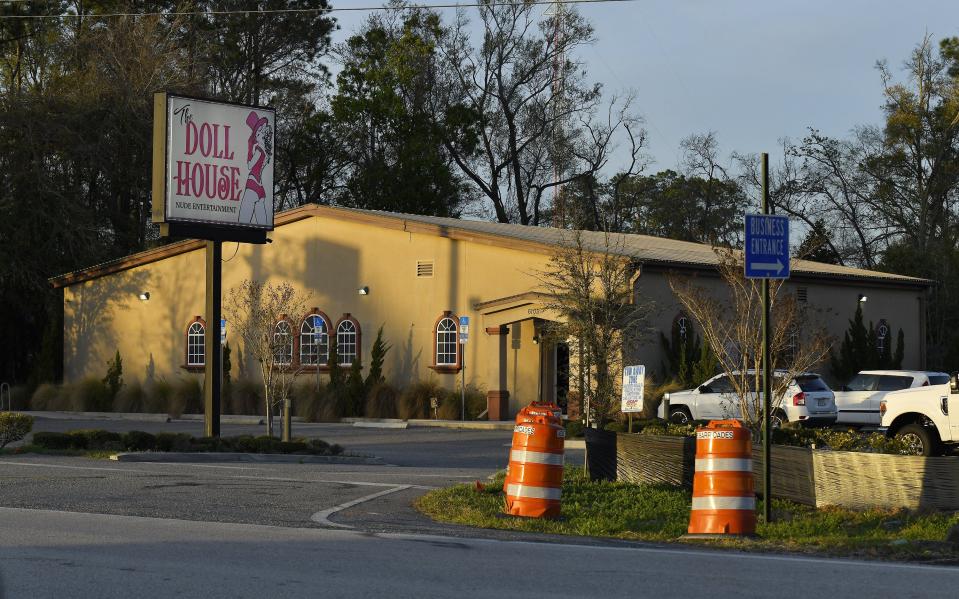 The Doll House at 6105 Philips Highway, photographed Feb. 21, 2023, is among over a dozen strip clubs in the greater Jacksonville area.