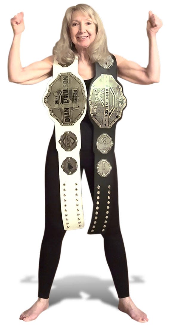 Dianne Kusztos Wilson has two championship belts, just one less than DDP.