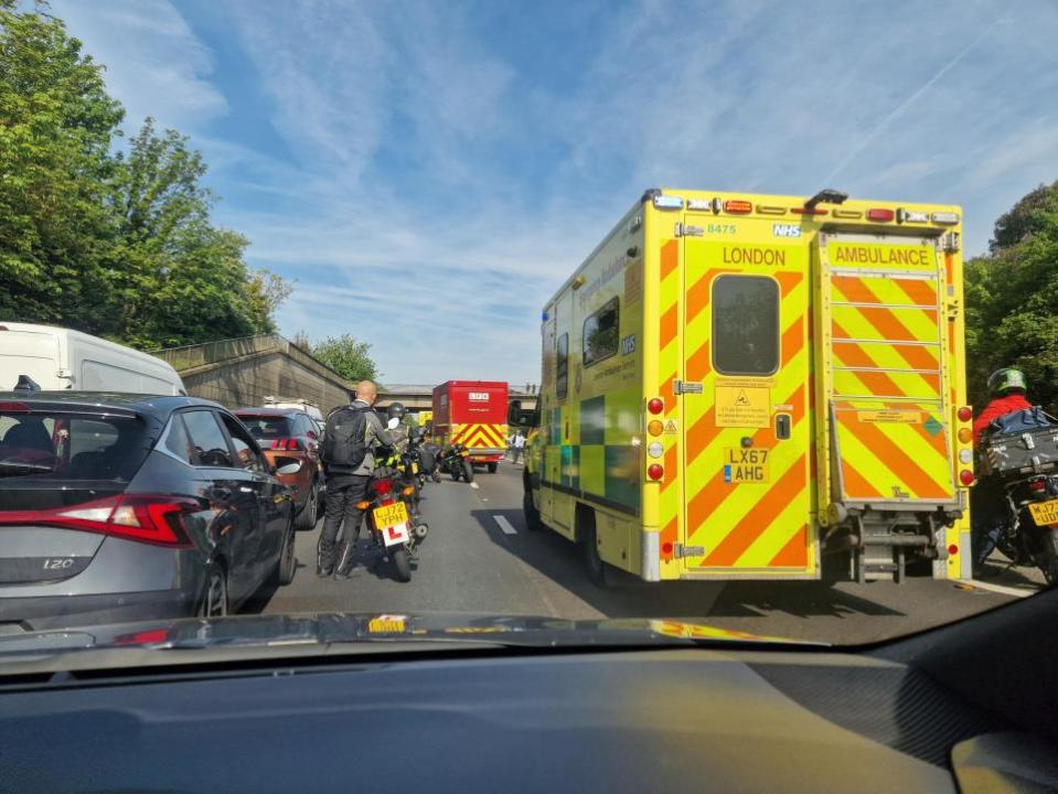 News Shopper: A2 Bexley crash: Pictures show emergency services at scene