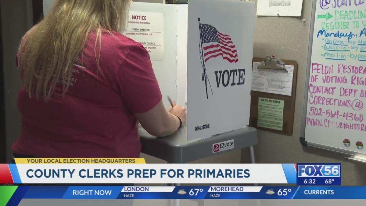 Kentucky County Clerks Prepare For Next Weeks Primary Elections 9283