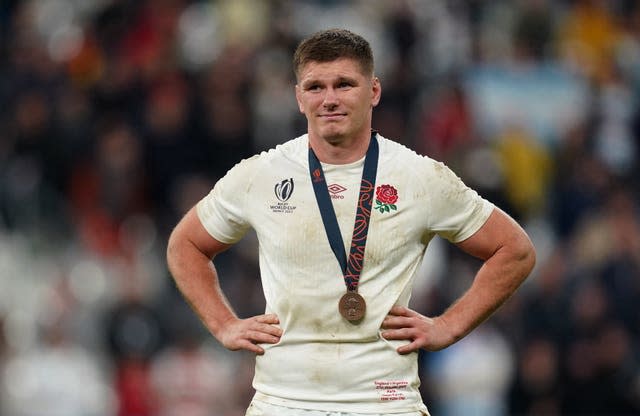 England’s Owen Farrell with his 2023 Rugby World Cup bronze medal