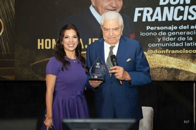 Gabriela Berrospi et Don Francisco.  Photo: Eddy Lara