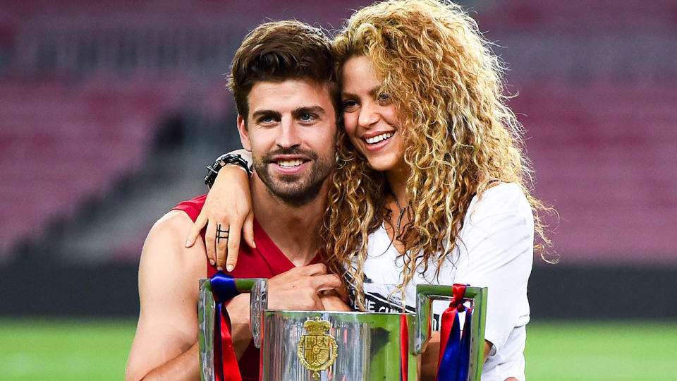 Pictured here, Barcelona football icon Gerard Pique and pop star Shakira.