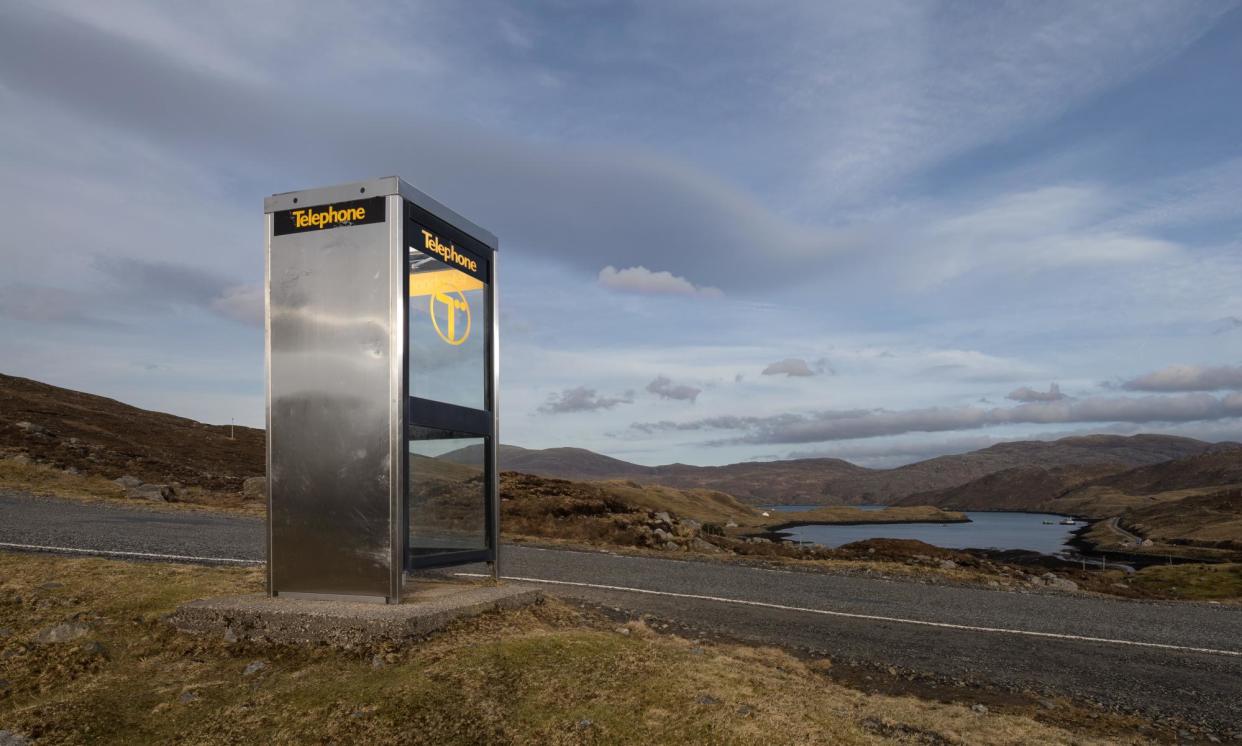 <span>A KX100 phone box on the Isle of Harris. The kiosks were designed to be vandal-proof, easy to clean and less likely to smell of urine.</span><span>Photograph: John Maher/C20 Society</span>