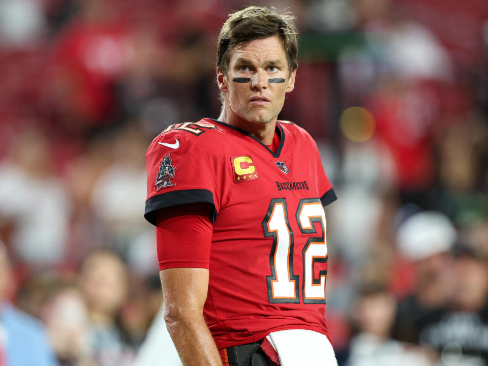 Tom Brady and the Bucs are two games under .500. They may recover, but don't blame other NFC teams for striking at the trade deadline to try to take advantage. (Nathan Ray Seebeck-USA TODAY Sports)