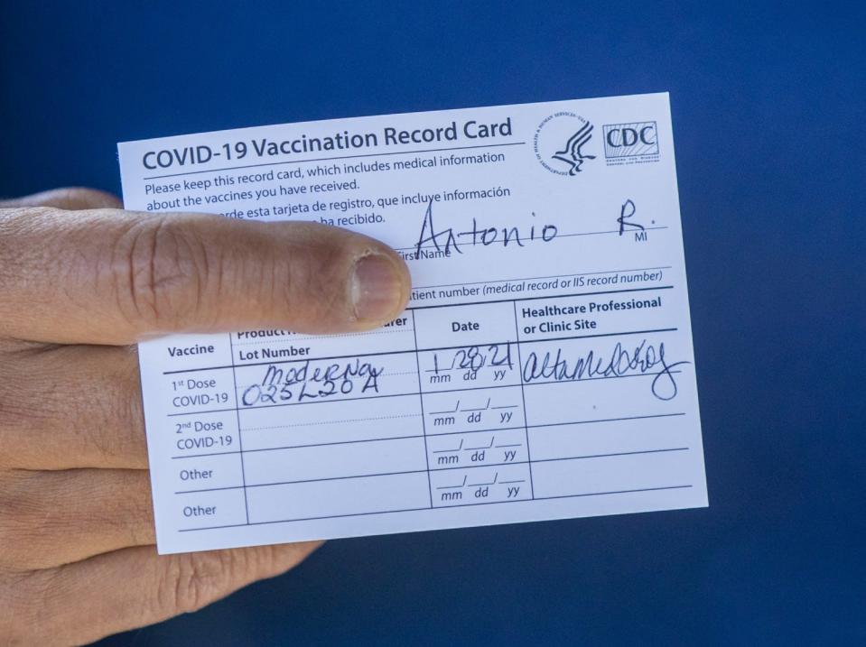 This Vaccination Record Card from the CDC is the only proof of vaccination most Americans have after getting their COVID-19 shots.