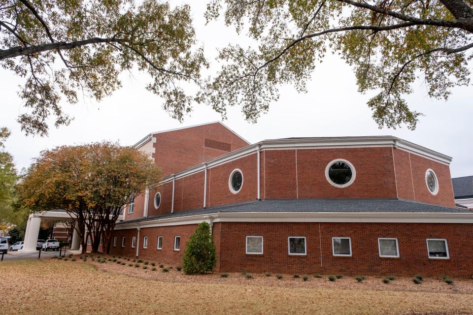 Moody Music Hall on the campus of the University of Alabama in Tuscaloosa will be the site of the Republican Presidential Debate Dec. 6, 2023.