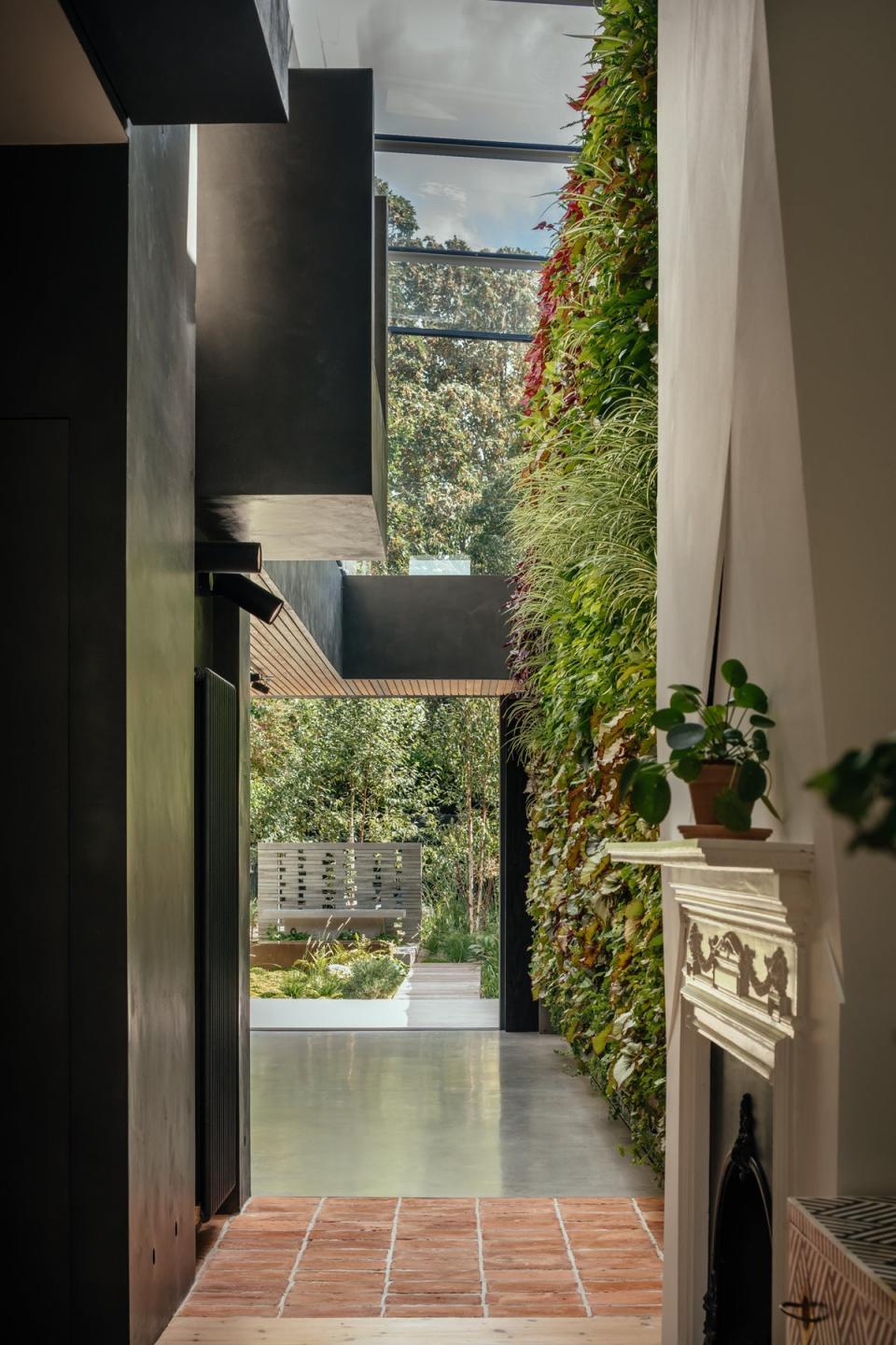 The living wall is fed by a nutrient tank in the basement (Jim Stephenson)