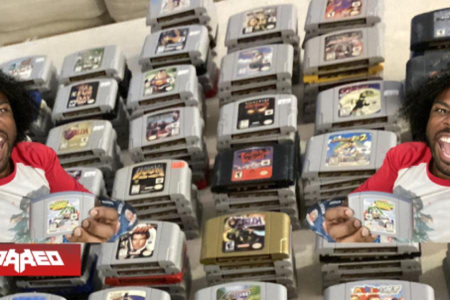 Luchador de la WWE Xavier Woods recibe la colección completa de juegos para la NINTENDO 64 como regalo de navidad