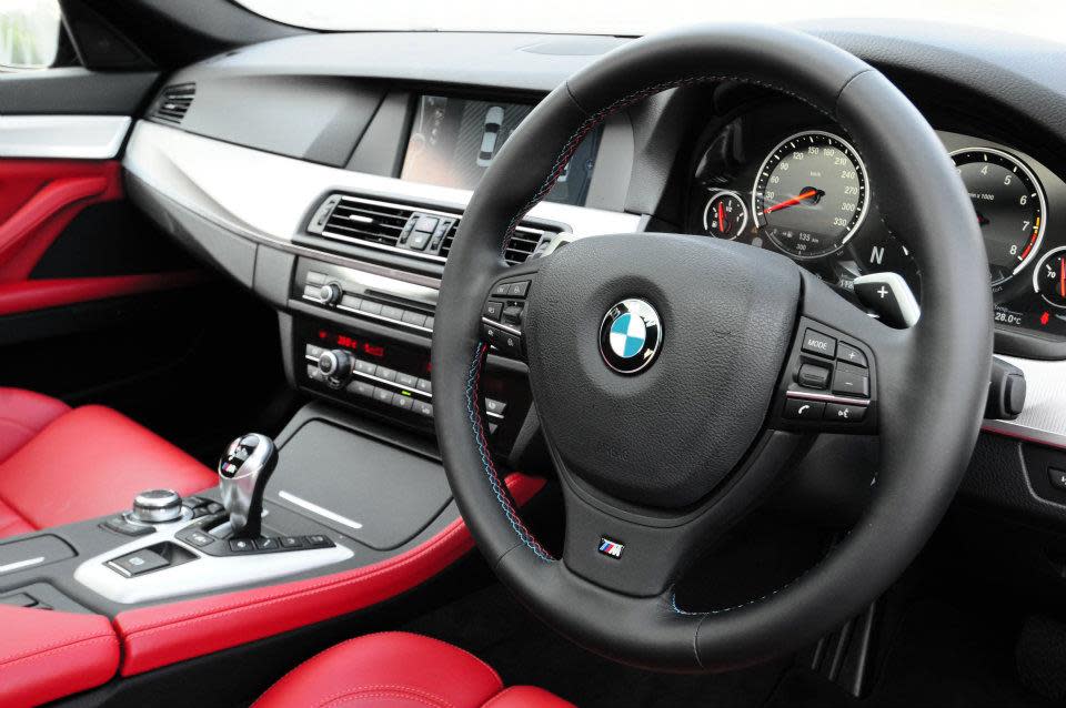 Cockpit of the BMW M5 (Photo courtesy of Adrian Wong)