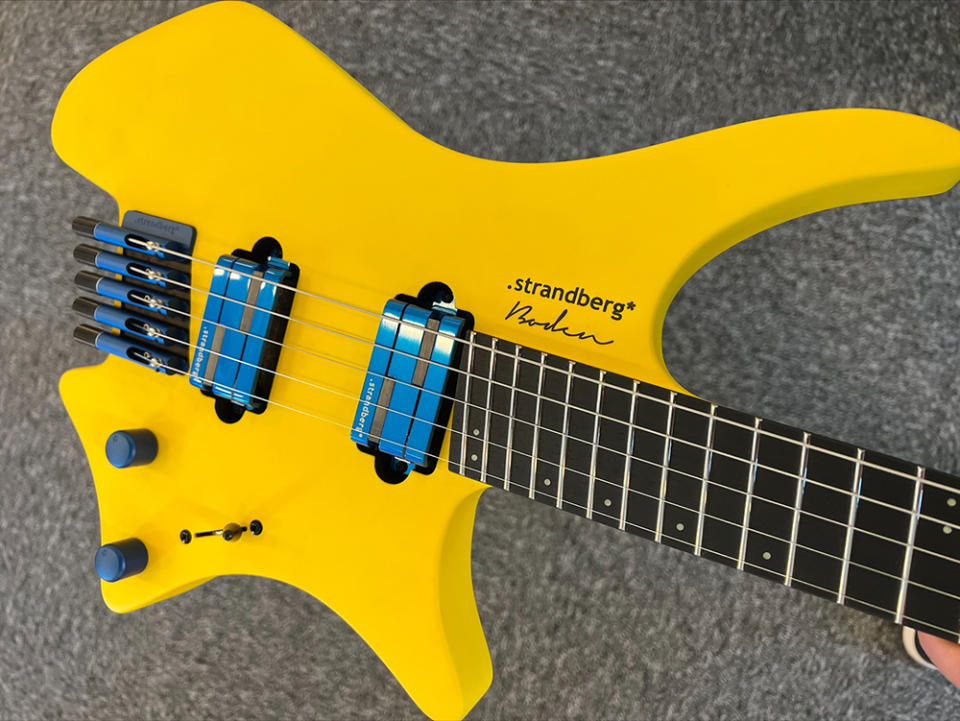 Jacob Collier's five-string Strandberg model