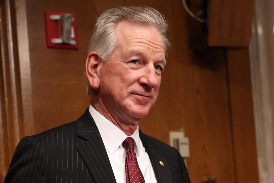 U.S. Sen. Tommy Tuberville (R-AL) arrives for the Senate Health, Education, Labor and Pensions Committee confirmation hearing for Monica Bertagnolli to be the next Director of the National Institutes of Health (Getty Images)