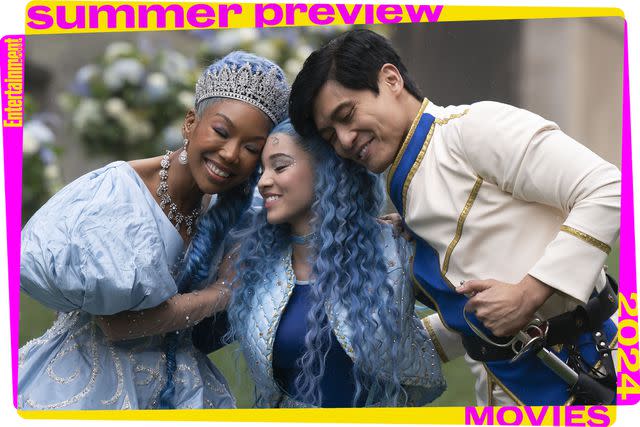 <p>Disney/Quantrell Colbert</p> Brandy, Malia Baker, and Paolo Montalban in 'Descendants: The Rise of Red'