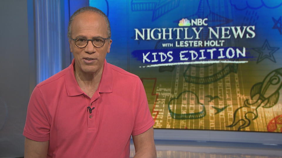 The newsman hosts NBC Nightly News with Lester Holt: Kids Edition. (Photo: NBC News)