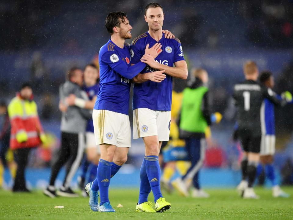 Jonny Evans has been an integral part of Leicester's impressive defence: Getty