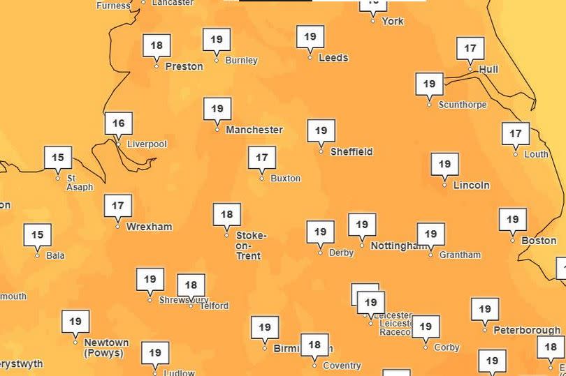 Temperatures could hit 20C by the end of this week