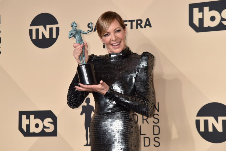 Allison Janney won for her part in I, Tonya. Source: Getty