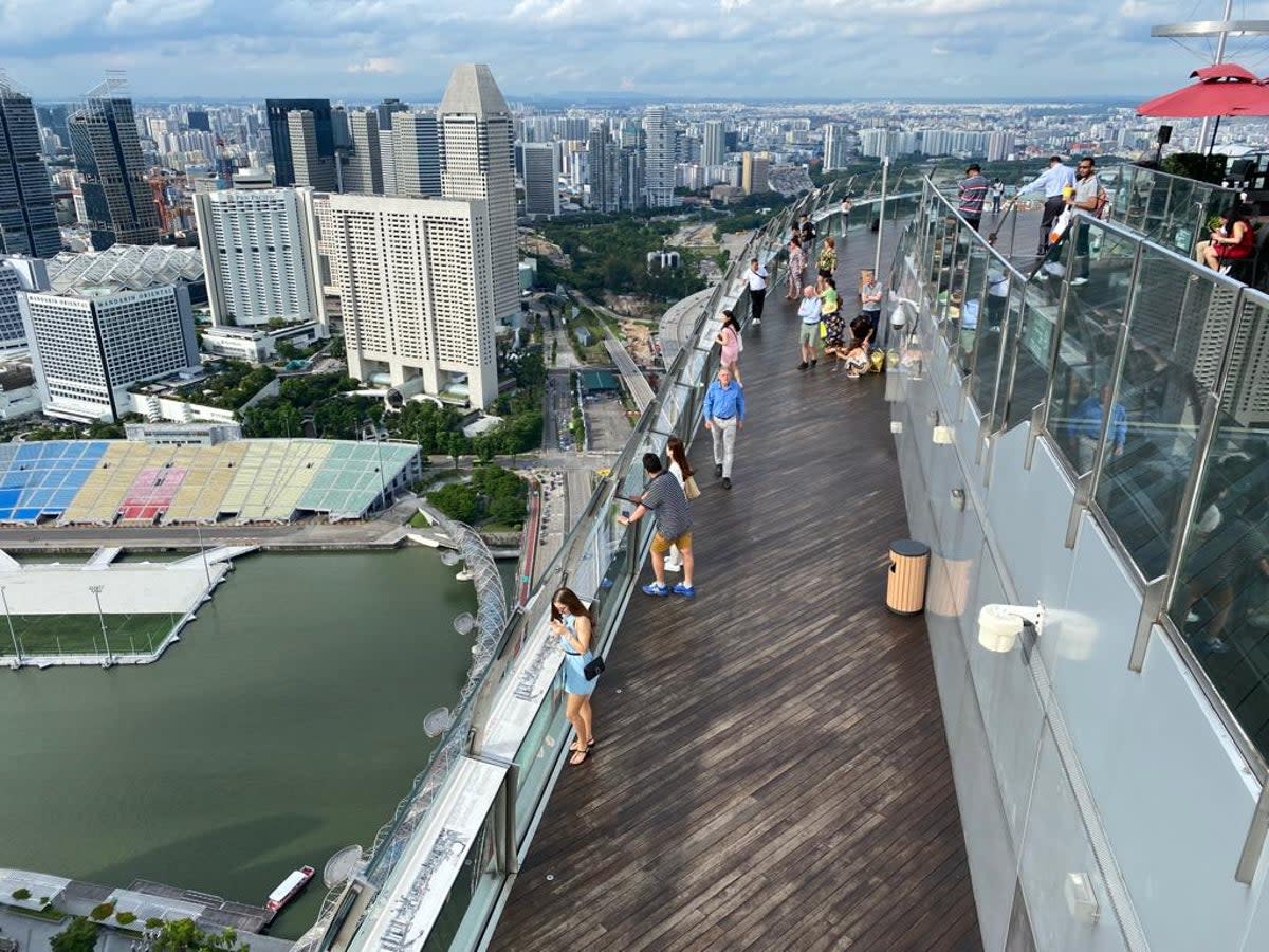 Top shot: Singapore from the Marina Bay Sands hotel (Charlotte Hindle)