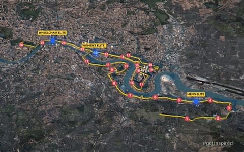 marathon course - Credit: BBC