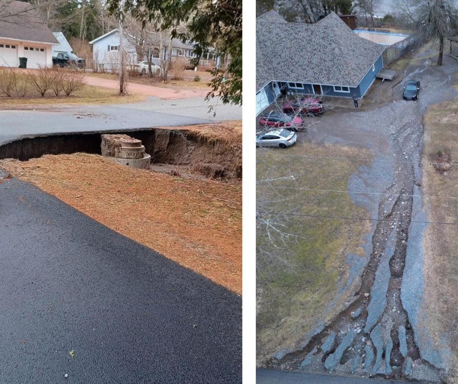 The weekend storm caused similar damage across the way in Grand Bay-Westfield, where Sara Belyea's daughter lives