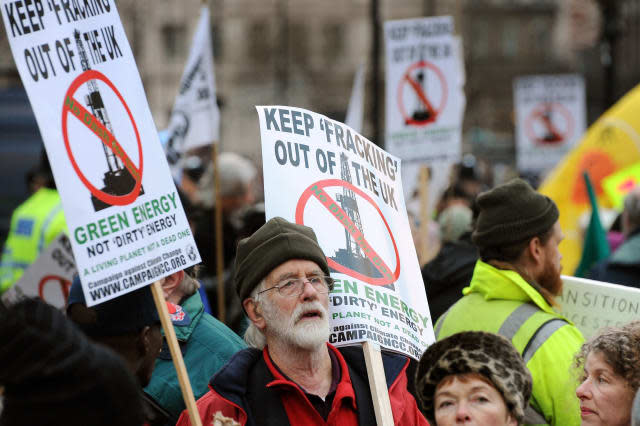 Fracking protest