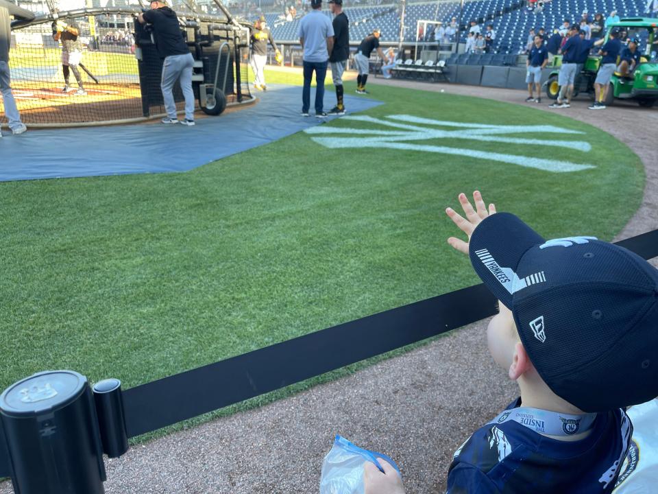 Child on Yankees field, Lucia Bailey, "I Drained My Savings For The Yankee Inside Experience and It Was a Huge Disappointment. "