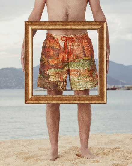 Swimming shorts from the Vilebrequin collaboration with the Signac Archives.