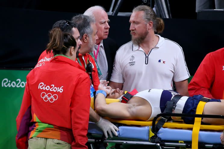 Samir Ait Said's Rio Olympics came to a gruesome end Saturday. (Getty)