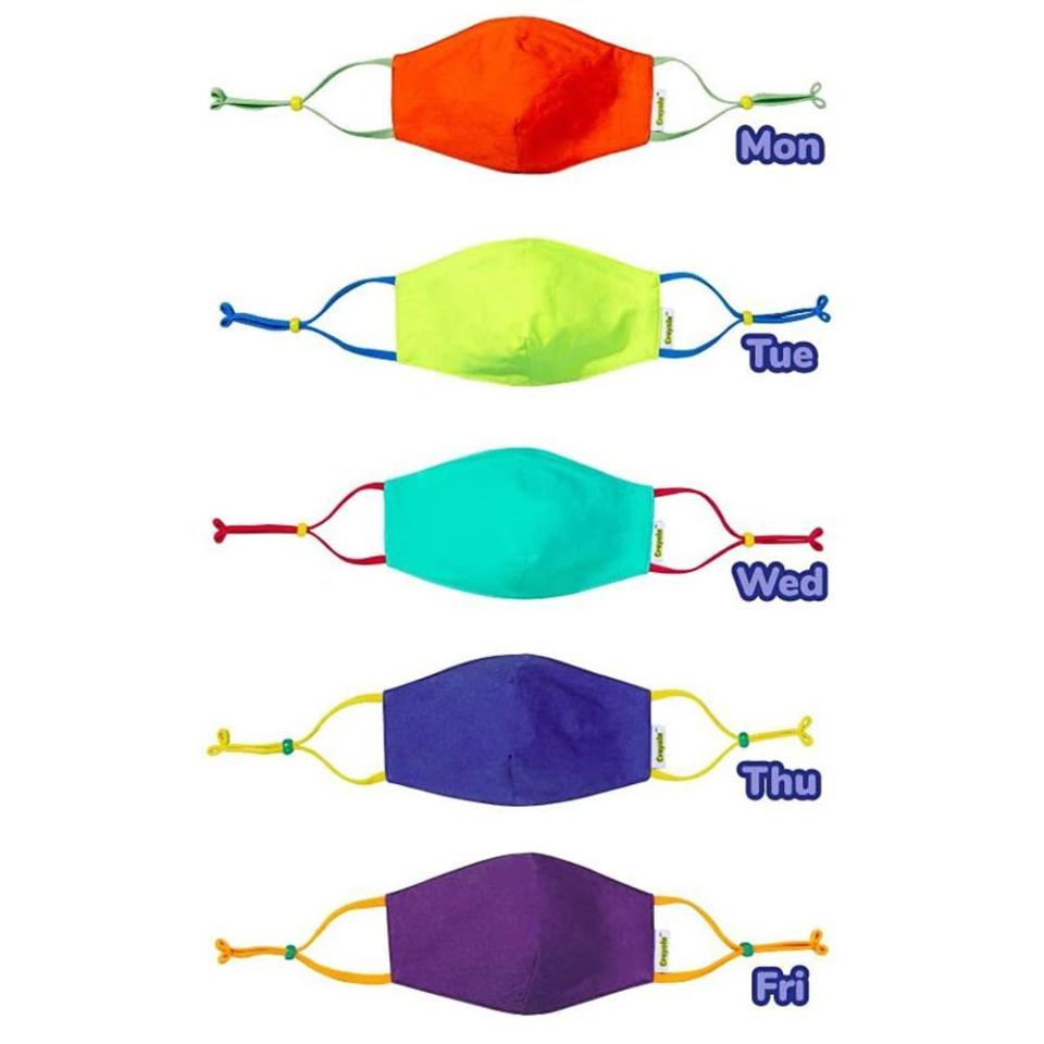 3) Crayola Kids Face Mask (5-Pack)