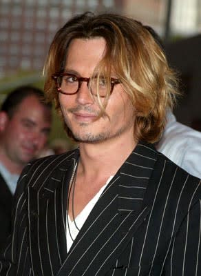 Johnny Depp at the New York premiere of Columbia's Once Upon a Time in Mexico