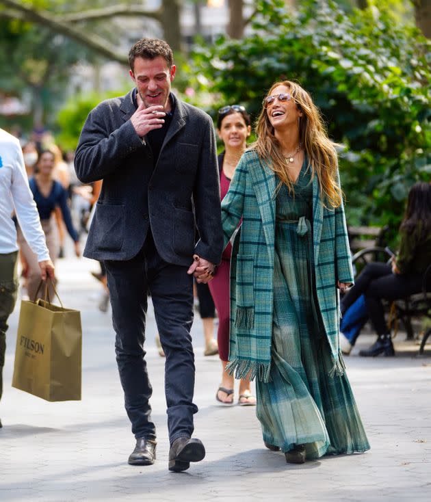 Jennifer Lopez and Ben Affleck are seen on Sept. 26 in New York City. (Photo: Gotham via Getty Images)