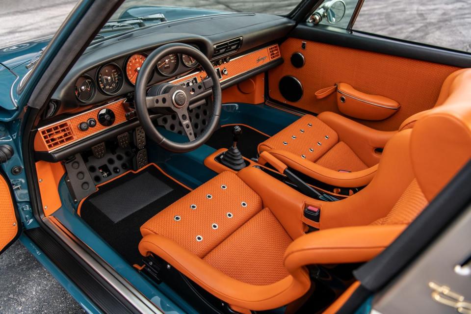 the interior of a singer 911