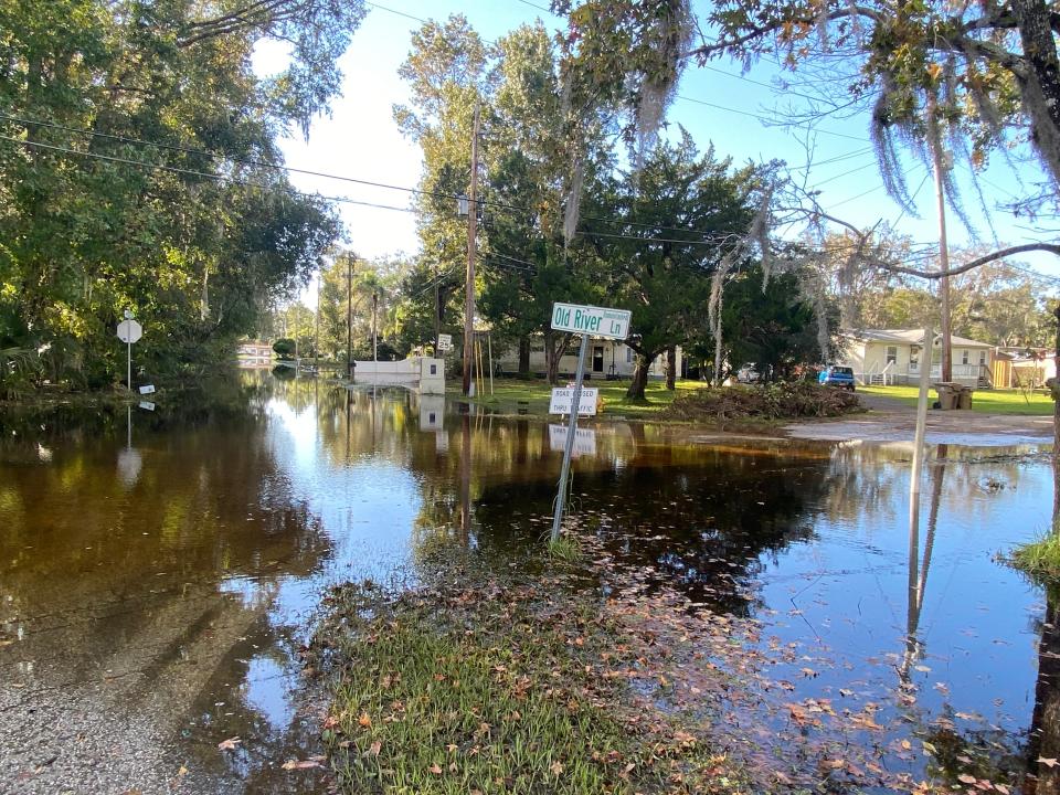 Hurricane Ian is long gone, but on Monday, Oct. 10, 2022, Astor was still flooded.