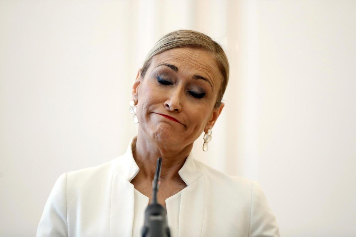 Resignation: Cristina Cifuentes: EPA