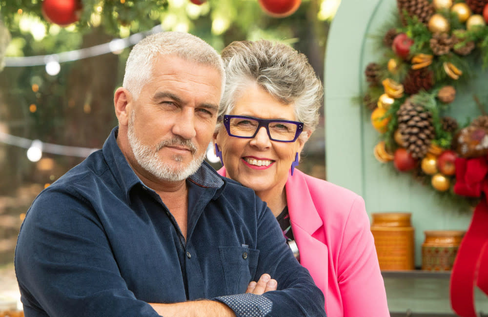 Prue Leith doesn't pile the pounds on when eating cake on Bake Off credit:Bang Showbiz