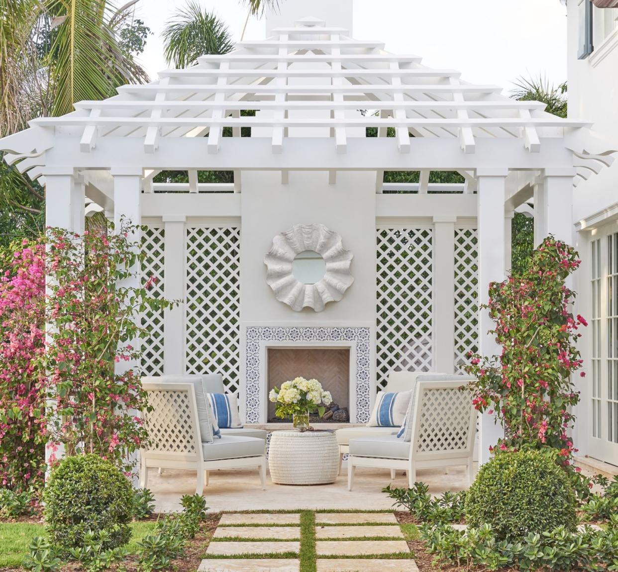 phoebe howard palm beach pergola patio backyard veranda