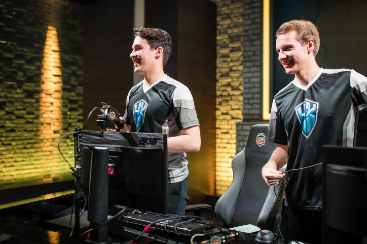 Odoamne and Jankos of H2K-Gaming (lolesports)