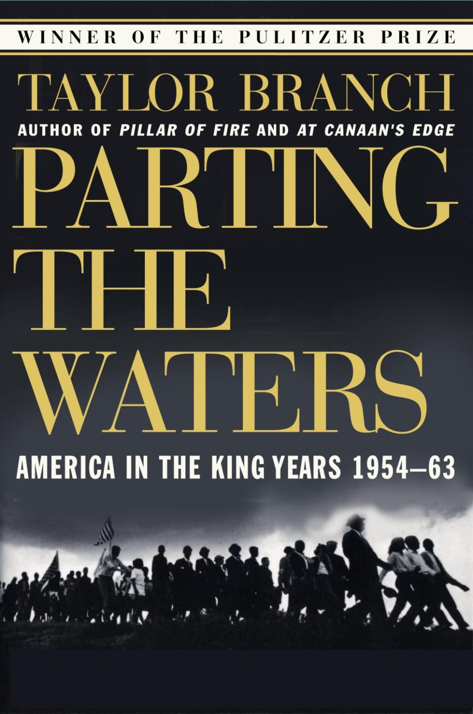 A book jacket for "Parting the Waters," by Taylor Branch.