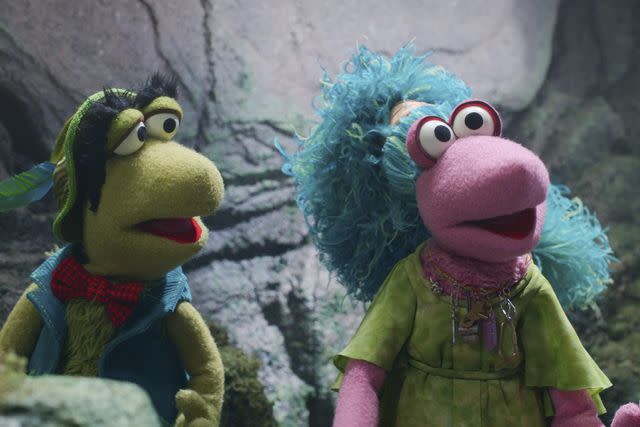 <p>Apple TV+</p> Pryce and Mokey on 'Fraggle Rock: Back to the Rock'