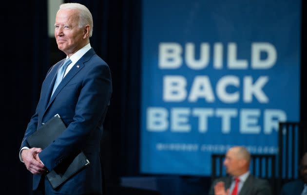 President Joe Biden speaks about his Build Back Better economic plans after touring McHenry County College in Crystal Lake, Illinois, on July 7, 2021. (Photo: SAUL LOEB via Getty Images)