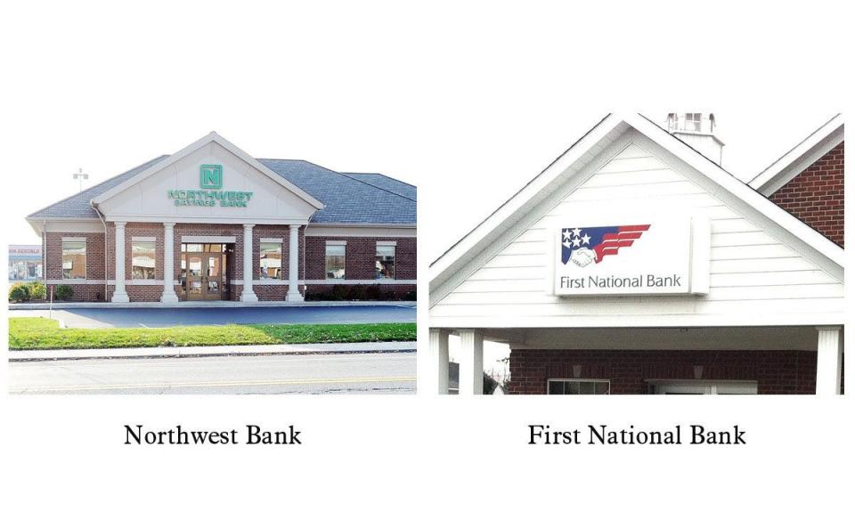 The Pennsylvania Supreme Court has upheld a $3.05 million verdict that the former insurance arm of Northwest Bank, left, won against rival First National Bank.