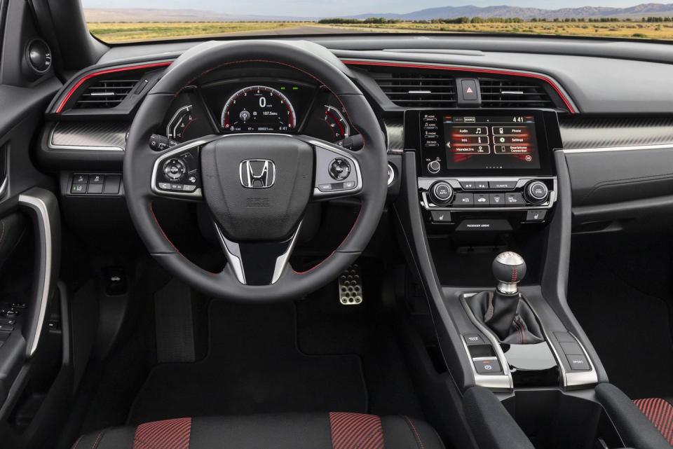 <p>These tweaks to the interior might not seem like much, but those familiar with last year's model will immediately notice and appreciate the added color in the interior cabin. The Civic Type R has a lot more red on the interior, but for the mild-mannered little brother, this works well.</p>
